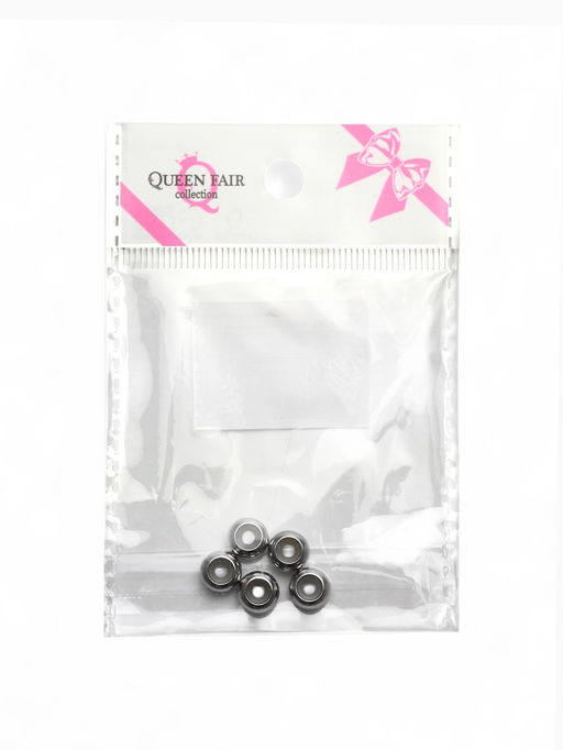 Цена за 5 шт. Шарм разделитель для бусин Стоппер, цвет серебро