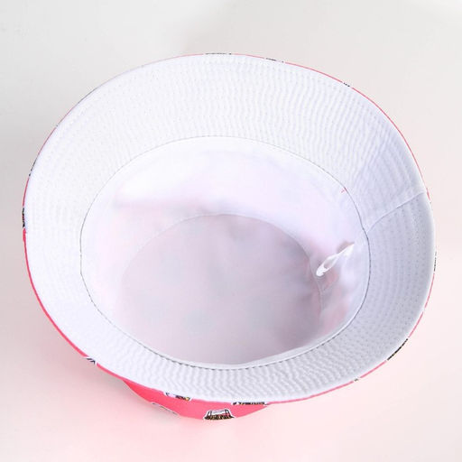 Панама «Фастфуд», розовая