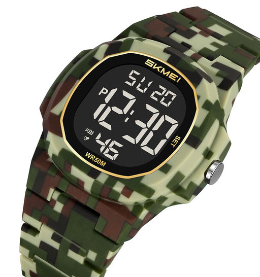 Часы наручные Skmei мужские электронные спортивные 2428green-camo