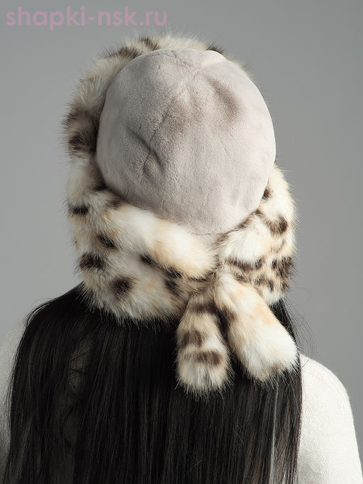 Норд кролик/рысь Ушанка женская (56-58)