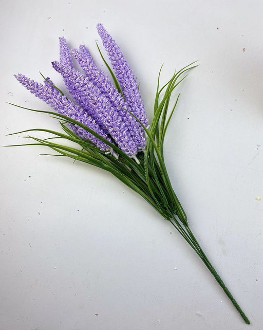 Декоративное растение Пырей, цвет сиреневый, 50 см, 7 голов - Aopen фото 3