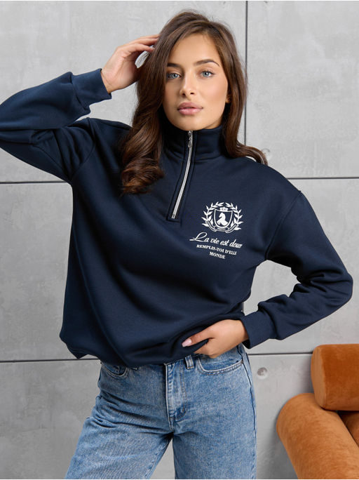 Свитшот "Молния" Синий Женский