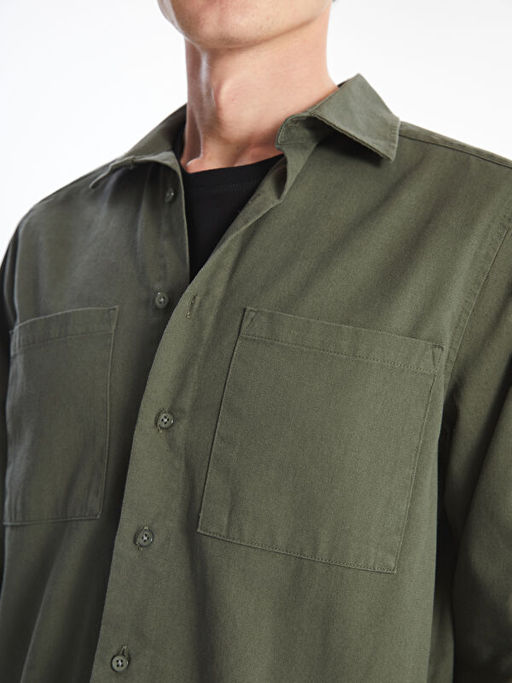 Regular Fit Uzun Kollu Gabardin Erkek G?mlek