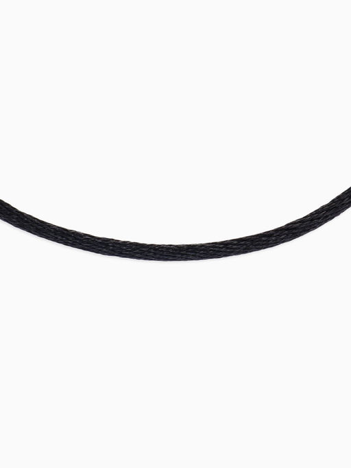 Цена за 10 шт. Шнурок нейлоновый d=1.5 мм, 43 см + удлинитель, чёрный