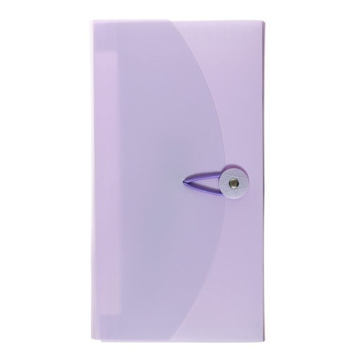 Папка на резинке А65, 12 отделений, фиолетовая пастель - Calligrata фото 2