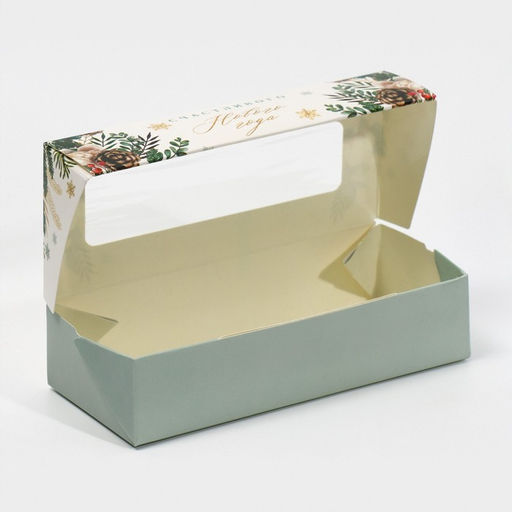 Цена за 5 шт. Коробка складная «Счастливого Нового года», 17×7×4 см