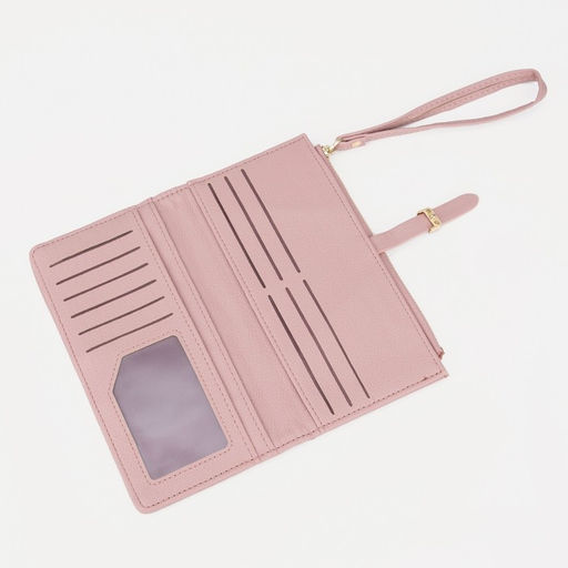 Кошелёк на кнопке, цвет розовый - Simaland фото 4