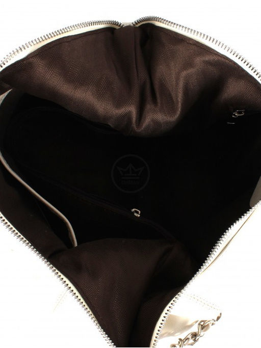 Сумка женская натуральная кожа GU 163-8559, 1отд+карм/пер, плечевой ремень, молочный SALE 264284 - Adelia фото 3