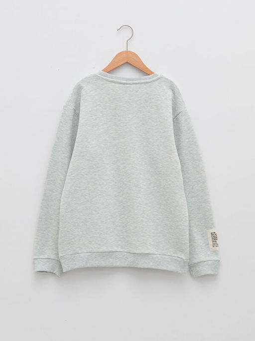 Bisiklet Yaka Basic Uzun Kollu Erkek ?ocuk Sweatshirt - Waikiki фото 2