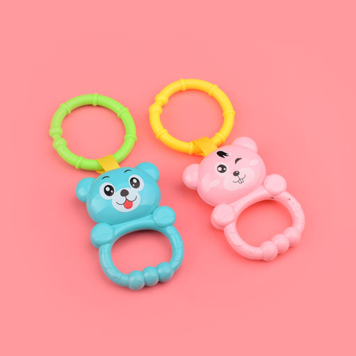 Коврик развивающий/ходунки "Веселые друзья" розовый, с пианино, в коробке