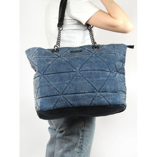 Сумка женская текстиль DJ-7050-2-BLUE JEAN 1отдел, синий SALE 261486 - Bobo фото 10