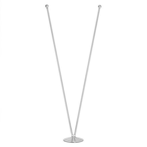 Цена за 2 шт. Флагшток напольный двойной 2 м, выдвижной, платформа d-30 см - Simaland фото 2