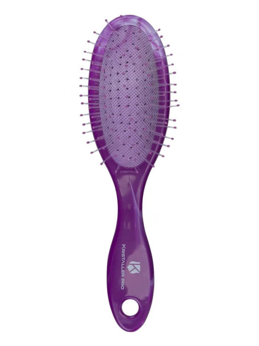 Kristaller Расчёска массажная для волос / Мини 2190S, пластик, 17,8 см, фиолетовый