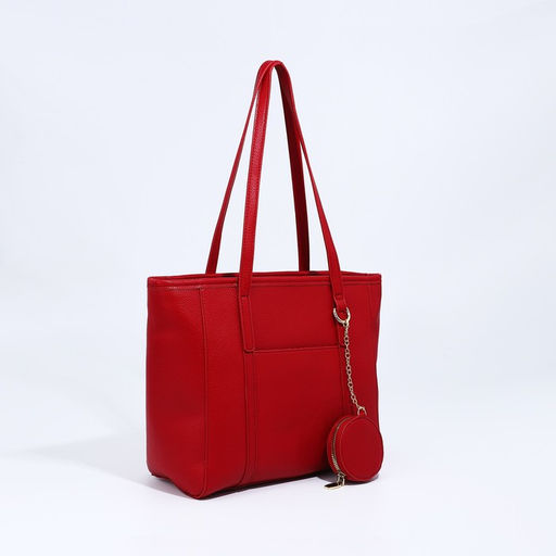 Сумка-тоут на молнии, цвет красный - Simaland фото 6