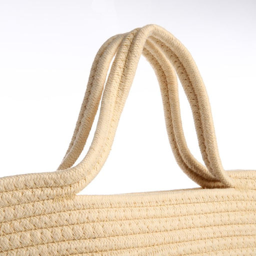 Сумка женская плетёная без застёжки, цвет молочный/бежевый - Simaland фото 4