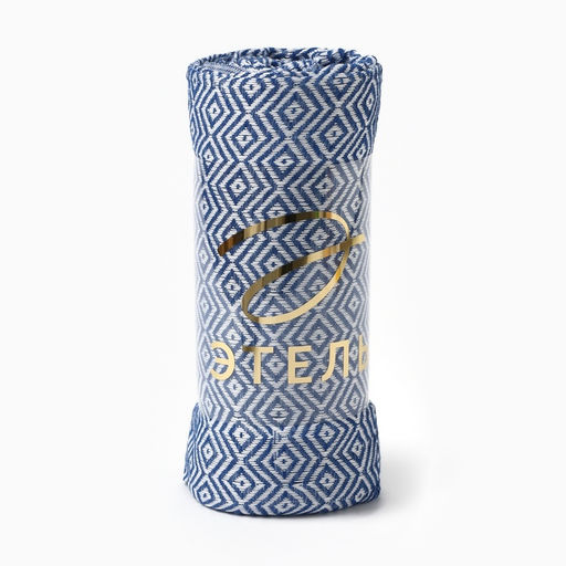 Плед с кисточками «Этель» East, 100×180 см, синий