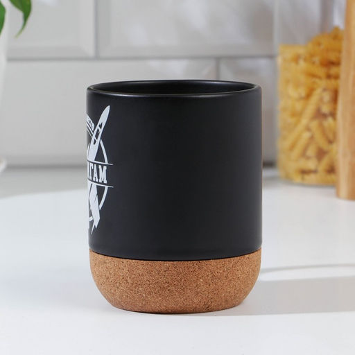 Кружка керамическая с пробковым дном Всегда есть место подвигам, 400 мл