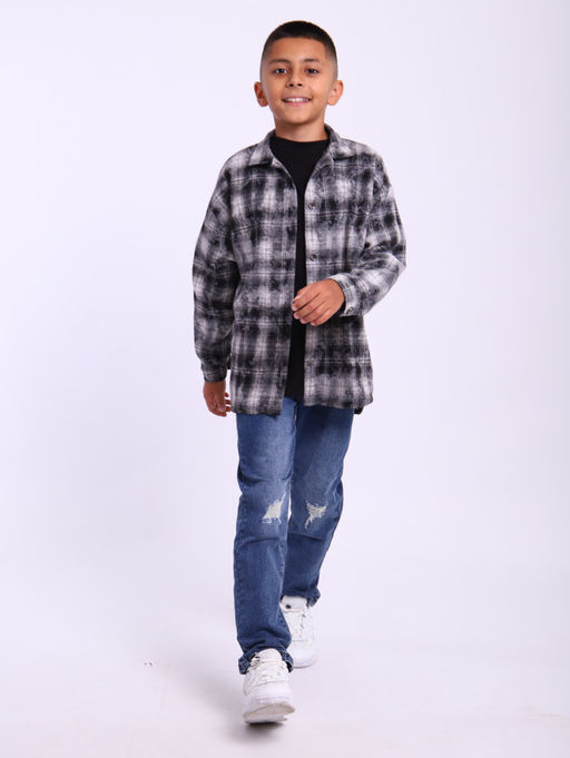 РБ018 Рубашка Дакота (черный) - Милаша фото 6