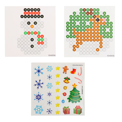 Аквамозаика Снежная баночка. Снеговичок, ночник, более 200 шариков - Школа талантов фото 3