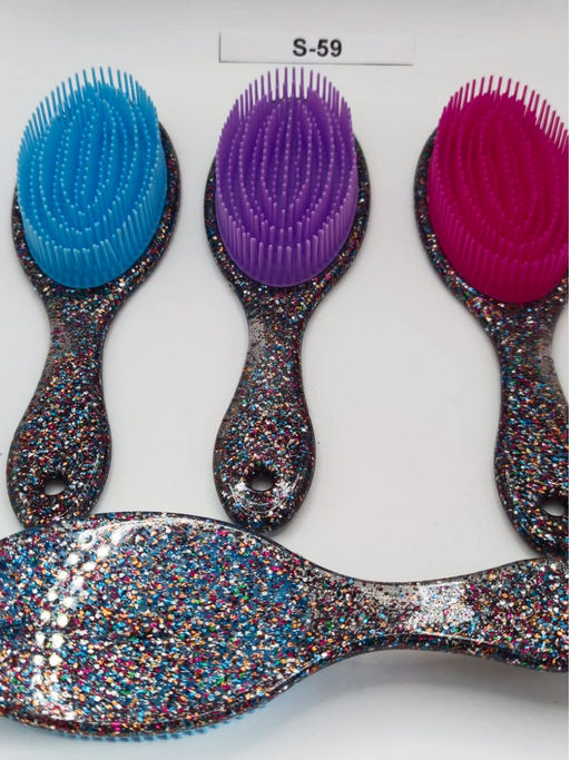 Rama Rose Расчёска массажная для волос S59, пластик, в ассортименте  фото 2