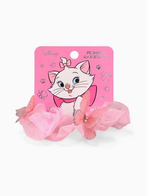 Цена за 2 шт. Резинка для волос «Бабочки» розовая, Коты аристократы