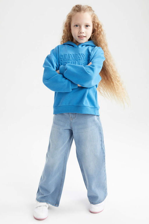 Толстовка с капюшоном для девочек - Defacto фото 4