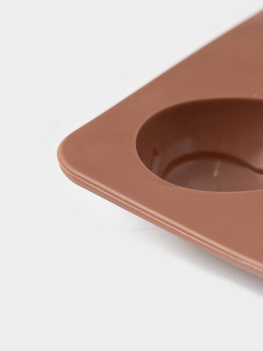 Форма для шоколада Доляна Пасха, силикон, 23?10?1.5 см, 10 ячеек (4.2?3 см), коричневая