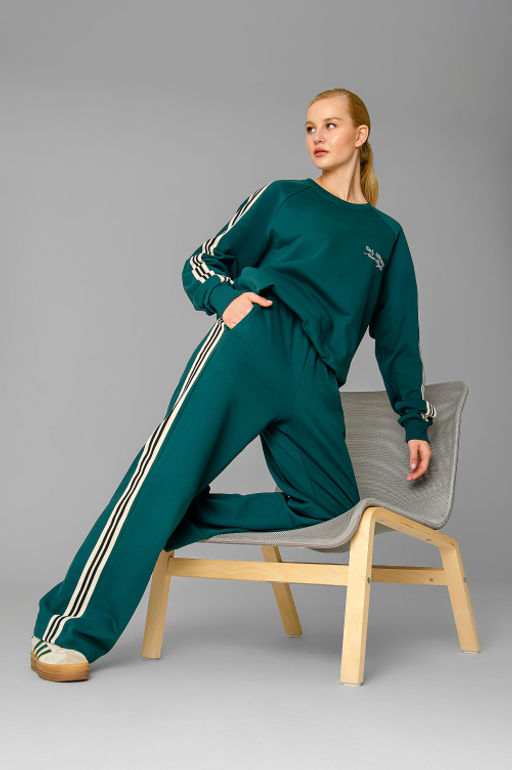 Арт. 2544   Костюм женский с брюками 44-52 (5 шт) Цвет:изумруд