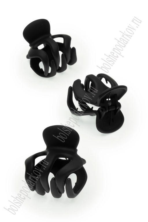 Крабики для волос матовые 5*4,5 см (10 шт) SF-7986, черный