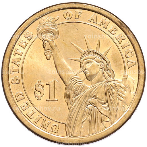 Монета 1 доллар 2008 года (D) США 8-й президент США Мартин Ван Бюрен