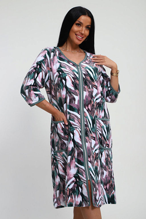 Халат велюровый на молнии (941-6) - Плиона фото 198