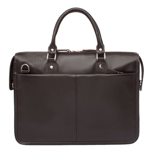 Кожаная деловая сумка для ноутбука Halston Black - Lakestone фото 13