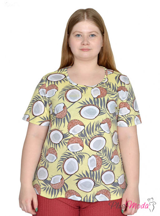 Футболка Модель №1825 размеры 44-84 - Plusmoda фото 3