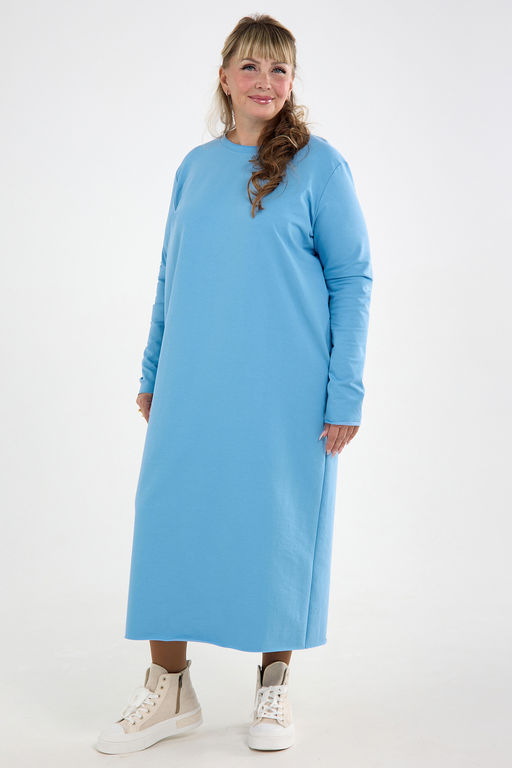 Платье-футер-длинное