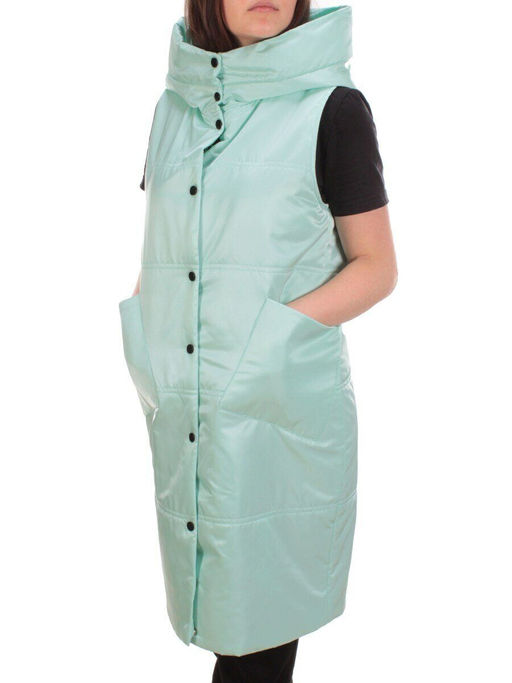 M006 MENTHOL Жилет женский демисезонный (100 гр. синтепон) - Фабричный китай фото 3