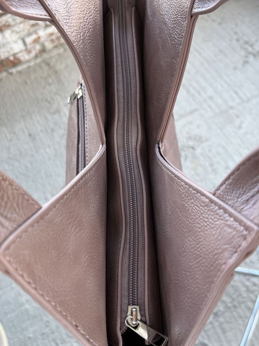 Женская сумка из эко кожи 0025 Пудра - Sergio valentini фото 6