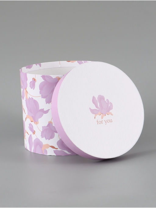 Набор шляпных коробок 5 в 1 «Нежные лилии», 13 × 14 ‒ 19.5 × 22 см