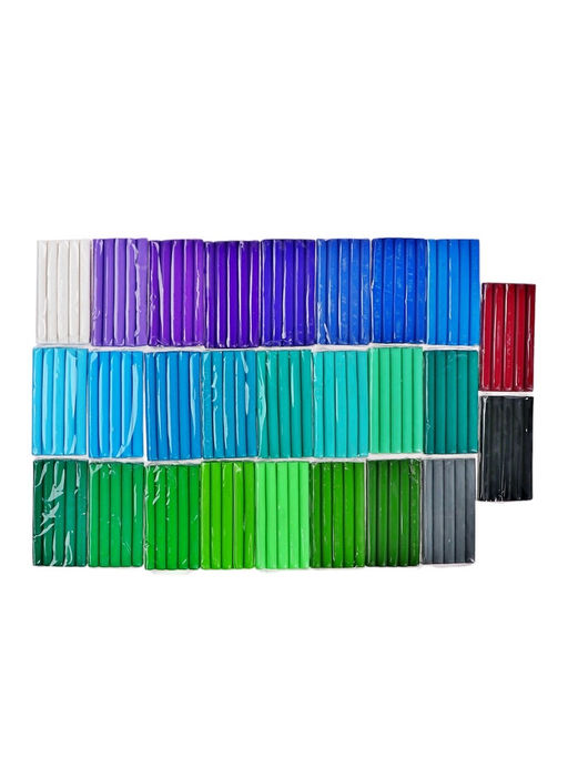 Набор глина полимерная запекаемая Calligrata, 42 по 20 г (50 брусков), с аксессуарами, в кейсе