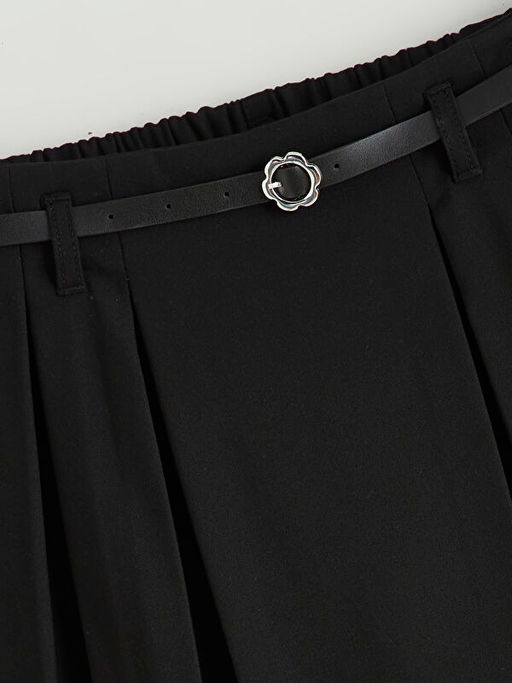 Pileli K?z ?ocuk ?ort Etek