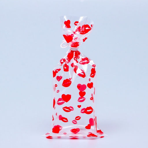 Цена за 2 шт. Пакет фасовочный БОПП, Поцелуи 9*19 см набор 50 шт - UPAK LAND фото 3