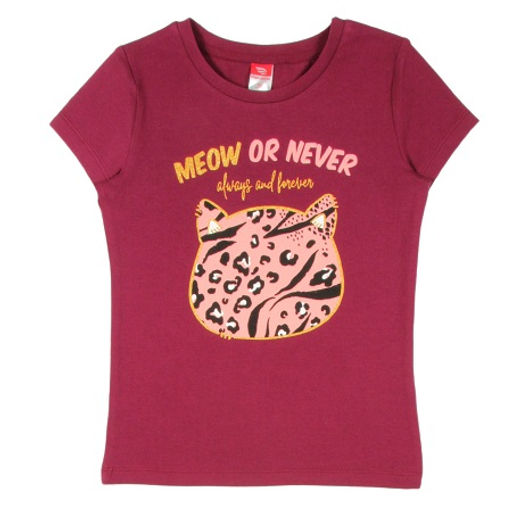 CRB wear/CWK 62462 Футболка для девочки, бордовый/Ex.Cherubino  фото 2