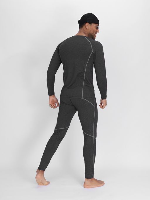 Комплект мужского термобелья без начеса темно-серого цвета 2213TC - FUYOUKAI фото 5