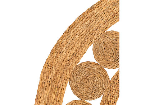 Коврик плетеный 120*120*0,7 см, круглый, водный гиацинт - Elan gallery фото 4