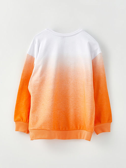 Bisiklet Yaka Bask?l? Uzun Kollu K?z ?ocuk Sweatshirt - Waikiki фото 2