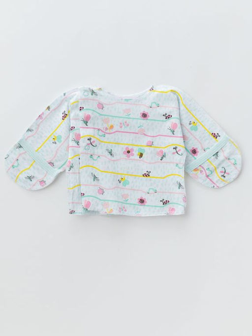 Распашонка для малышей из тонкого хлопка, зелёный - Lesi kids фото 13