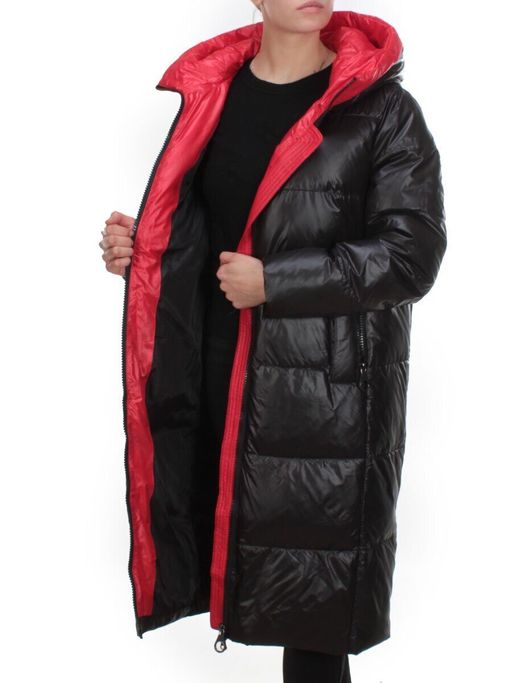2239 BLACK Пальто женское зимнее AKIDSEFRS (200 гр. холлофайбера) - Fashion фото 9