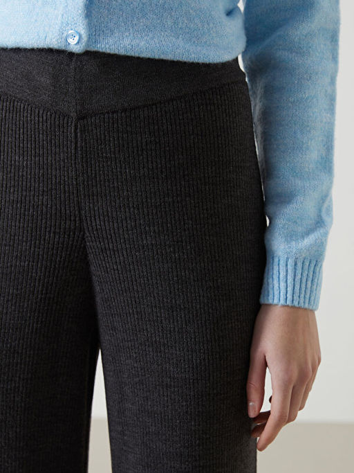 Beli Lastikli Kad?n Triko Pantolon