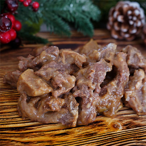 Мясо северного оленя под сливочным соусом с белыми грибами ВитаМир , 340г  фото 3