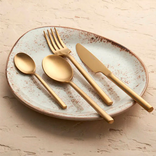 Ложка столовая 12шт. Саппоро бэйсик золотой хрк311287712 - Полимербыт фото 3