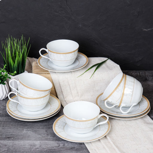 Чайный набор 12 предметов 270 мл тонкостенный / LY-2340 /уп 8/ - Галеонтрейд фото 2